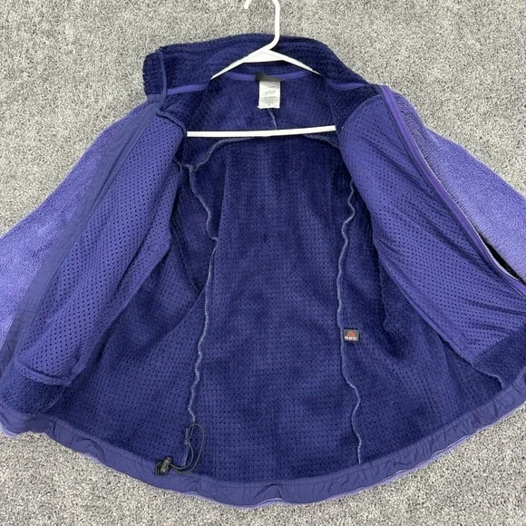Patagonia Jacket Womens Medium Purple Long Sleeve Zip Up Fleece Logo Outdoor - Picture 8 of 11
